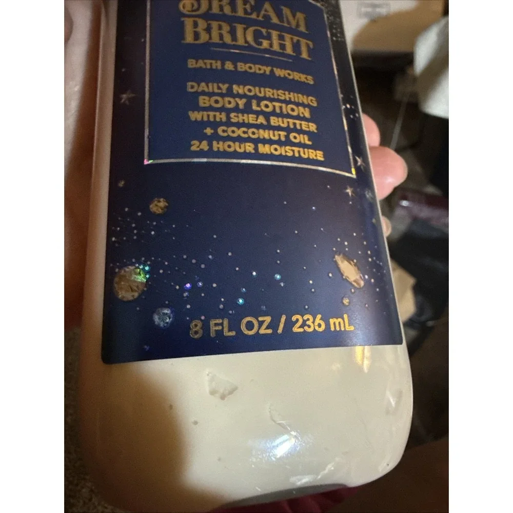 Bath & Body Works Dream Bright Body Lotion — Cream & Navy Blue Label 8 FL OZ